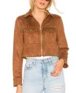 The Young and The Restless Mariah Copeland Brown Suede Jacket