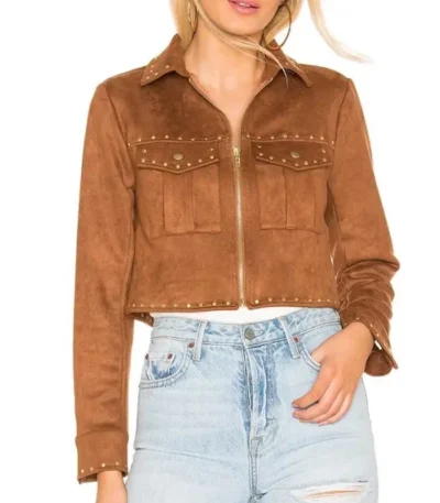 The Young and The Restless Mariah Copeland Brown Suede Jacket