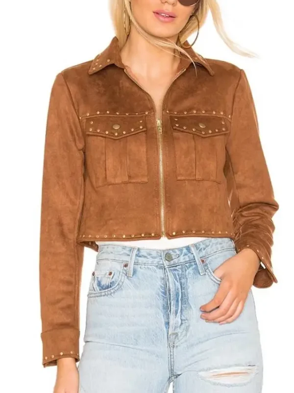 The Young and The Restless Mariah Copeland Brown Suede Jacket
