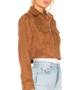 The Young and The Restless Mariah Copeland Brown Suede Jacket