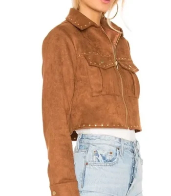 The Young and The Restless Mariah Copeland Brown Suede Jacket