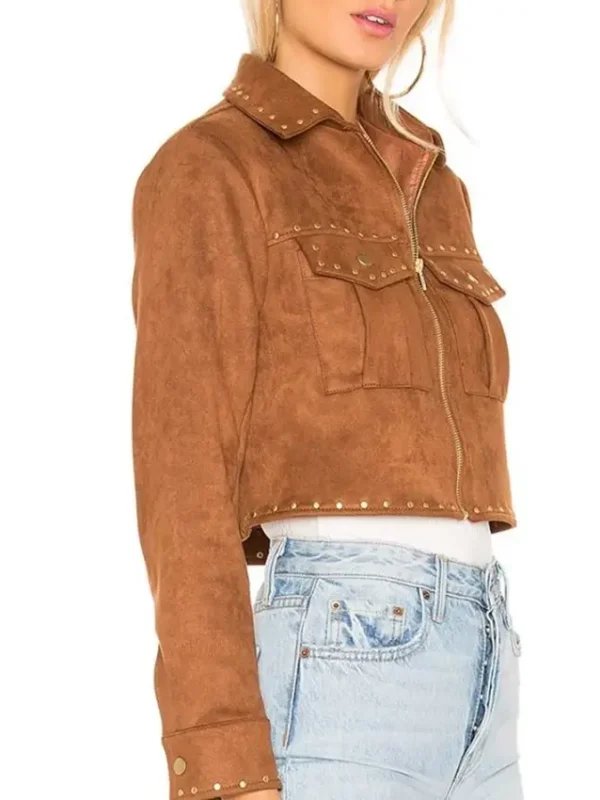 The Young and The Restless Mariah Copeland Brown Suede Jacket