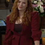 The Young and The Restless Mariah Copeland Maroon Blazer Jacket