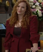 The Young and The Restless Mariah Copeland Maroon Blazer Jacket
