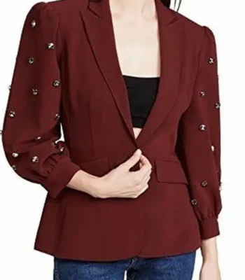 The Young and The Restless Mariah Copeland Maroon Blazer Jacket