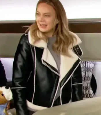 The Young and the Restless Abby Newman Leather Shearling Jacket