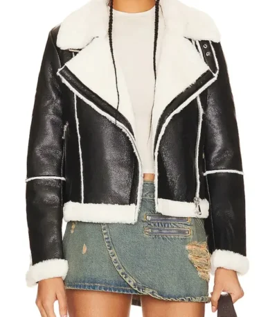 The Young and the Restless Abby Newman Leather Shearling Jacket