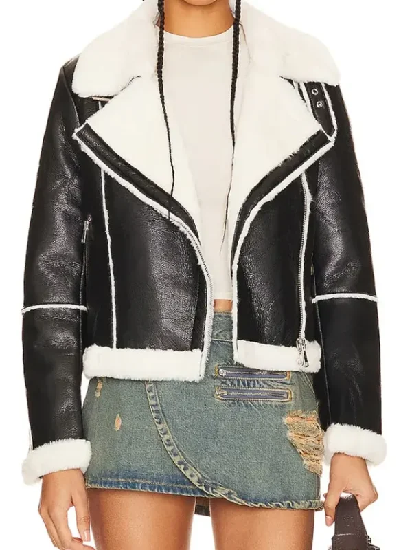 The Young and the Restless Abby Newman Leather Shearling Jacket