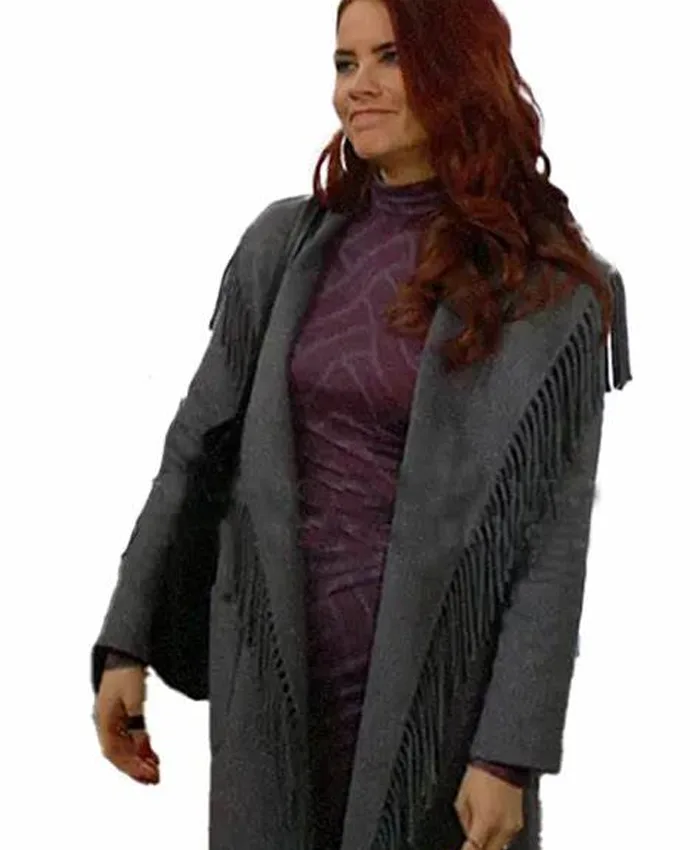 The Young and the Restless Sally Spectra Wool-Blend Robe Coat The Young and the Restless Sally Spectra Wool-Blend Robe Coat