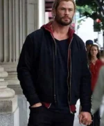 Thor Love and Thunder Chris Hemsworth Black Bomber Jacket