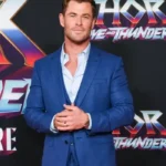 Thor Love and Thunder Chris Hemsworth Event Blue Coat