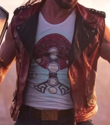 Thor Love and Thunder Chris Hemsworth Quilted Biker Vest