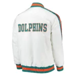 Throwback D-Line Miami Dolphins White Jacket