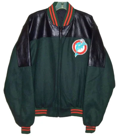 Throwback Miami Dolphins 90s Varsity Jacket