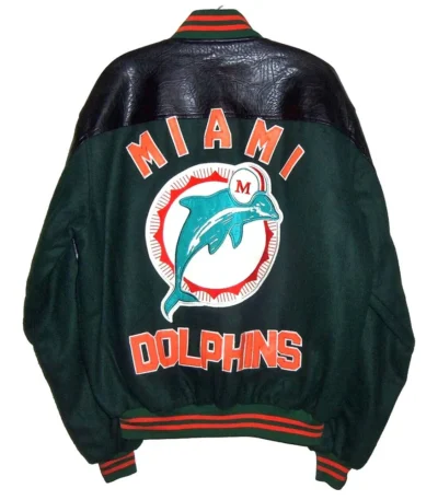 Throwback Miami Dolphins 90s Varsity Jacket