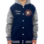 Throwback Prep Houston Astros Navy Hoodie Jacket