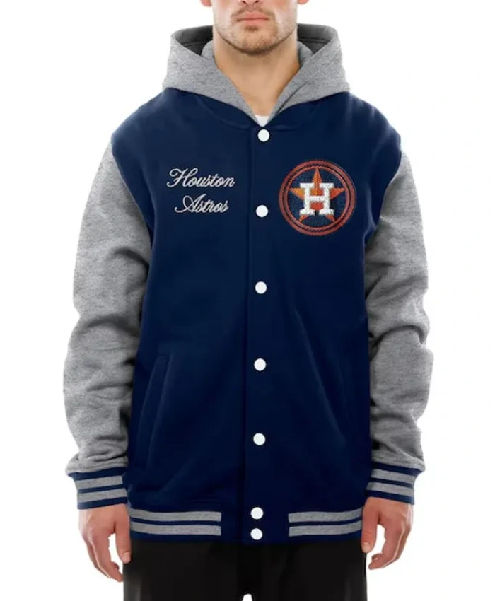 Throwback Prep Houston Astros Navy Hoodie Jacket Throwback Prep Houston Astros Navy Hoodie Jacket