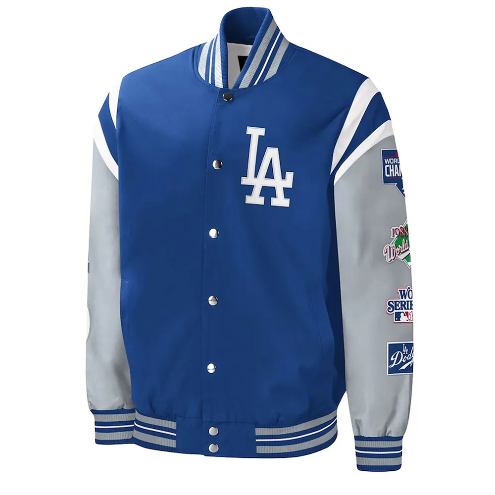 Title Holder LA Dodgers Royal and Gray Jacket Title Holder LA Dodgers Royal and Gray Jacket