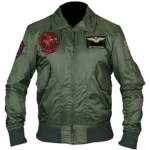 Tom Cruise Top Gun Maverick Green Jacket