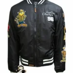 Top Gun MA-1 Champs 96 Zip Up Black Stripe Bomber Jacket