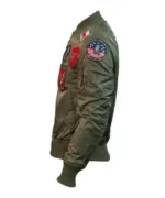Top Gun Ma-1 Green Airforce Flight Patches Bomber Jacket