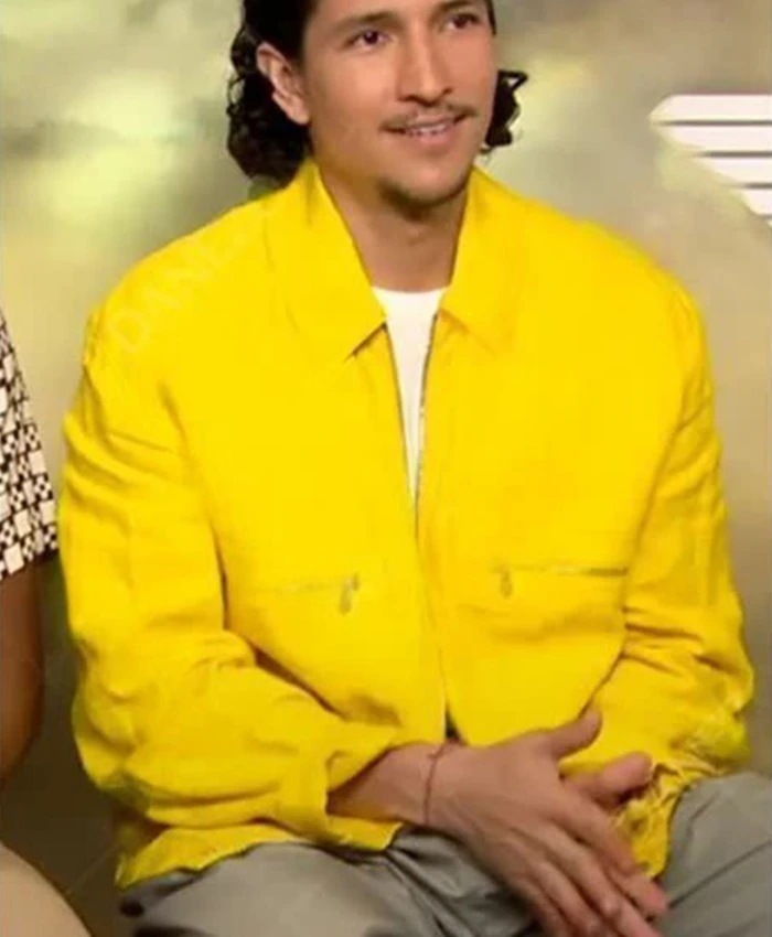 Top Gun Maverick Danny Ramirez Yellow Cotton Bomber Jacket Top Gun Maverick Danny Ramirez Yellow Cotton Bomber Jacket