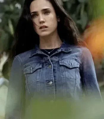 Top Gun Maverick Jennifer Connelly Blue Denim Trucker Jacket