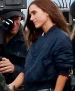 Top Gun Maverick Jennifer Connelly Cotton Quilted Navy Jacket