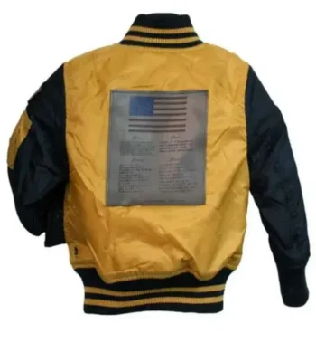 Top Gun Yellow and Black Tomcat MA-1 Zip Up Bomber Jacket