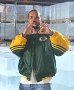 Drake Vintage Green and Yellow Bay Packers Starter Jacket