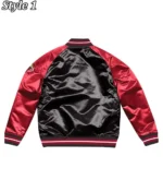 Tough Season Miami Heat Red and Black Varsity Satin Jacket