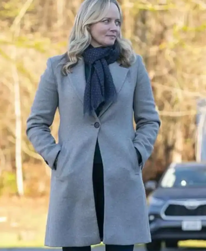 Tracker Erika Kennedy Grey Wool Coat Tracker Erika Kennedy Grey Wool Coat