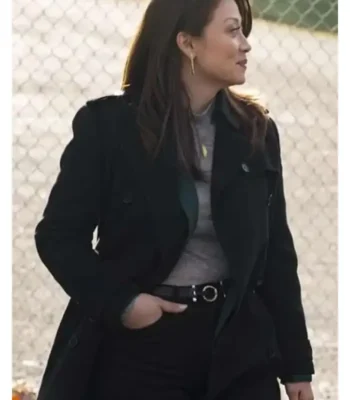 Tracker Reenie Greene Black Trench Coat