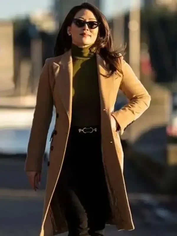 Tracker Reenie Greene Brown Trench Coat