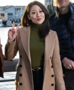 Tracker Reenie Greene Brown Trench Coat