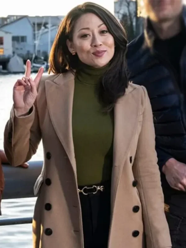 Tracker Reenie Greene Brown Trench Coat