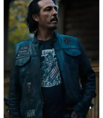 Tracker S02 Kropper Black Leather Vest