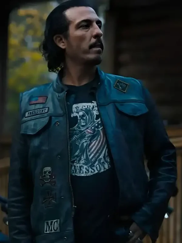 Tracker S02 Kropper Black Leather Vest