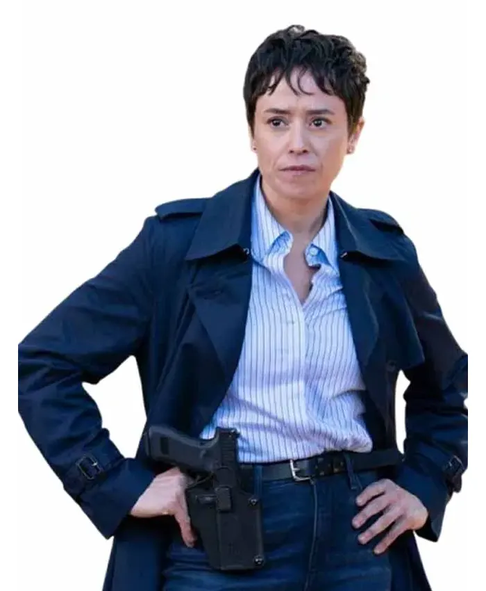 Tracker S03 Agent Temple Blue Trench Coat Tracker S03 Agent Temple Blue Trench Coat