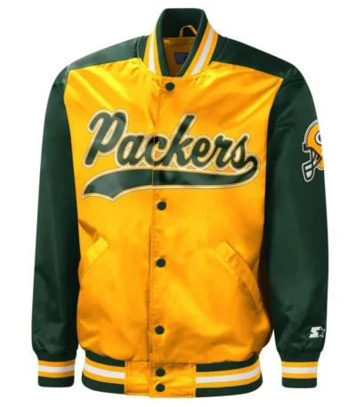 Tradition Green Bay Packers Satin Jacket