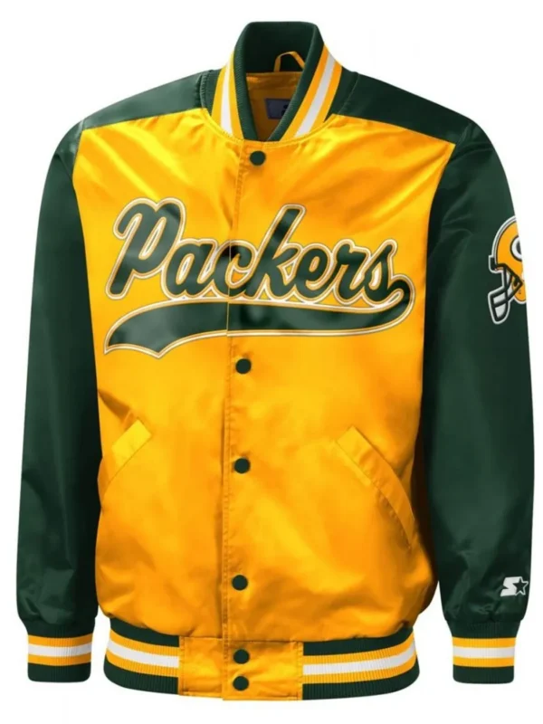 Tradition Green Bay Packers Satin Jacket