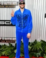 Transformers Premiere Pete Davidson Blue Tracksuit