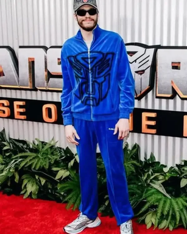 Transformers Premiere Pete Davidson Blue Tracksuit