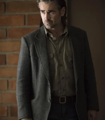 True Detective Colin Farrell Grey Blazer