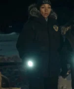 True Detective S04 Evangeline Navarro Black Parka Jacket