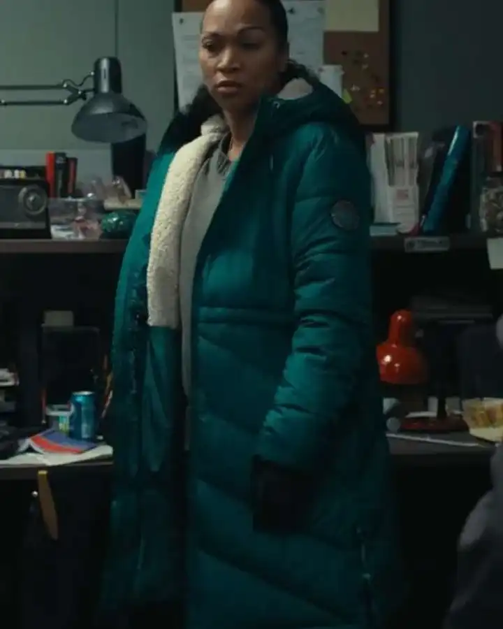 True Detective Season 04 Evangeline Navarro Puffer Coat True Detective Season 04 Evangeline Navarro Puffer Coat