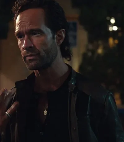 True Story Chris Diamantopoulos Black Leather Jacket