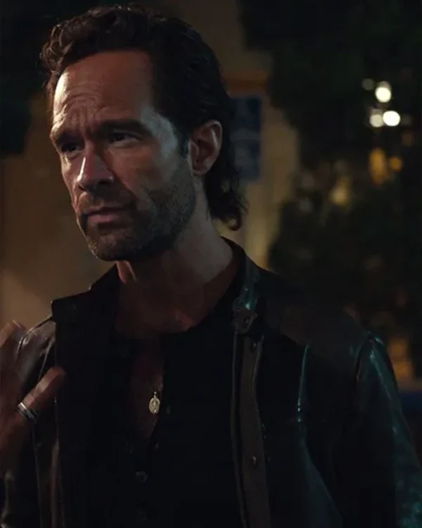 True Story Chris Diamantopoulos Black Leather Jacket