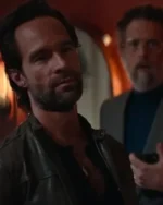 True Story Chris Diamantopoulos Black Leather Jacket
