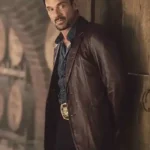 Tulsa King Bill Bevilaqua Brown Leather Blazer